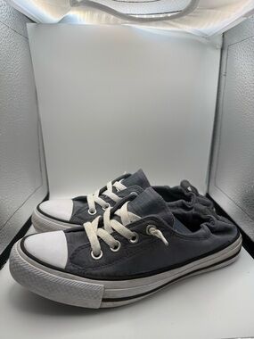 Converse Chucky Taylor Shoreline Sneaker Slip On Elastic Back Navy Blue Wht 8.5